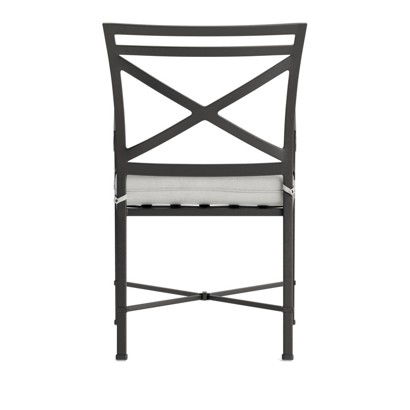Venetian Outdoor Lounge Chair, Fusion Dove, Textured Pewter