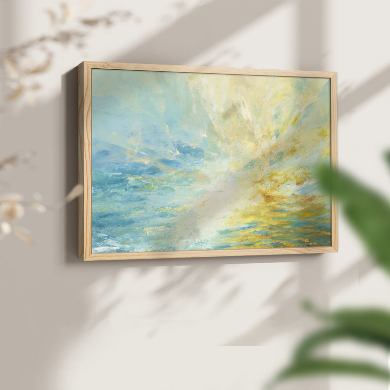 Sparkle & Flow - Imprimé encadré - Restickable, Naturel, H 16 po x l 20 po