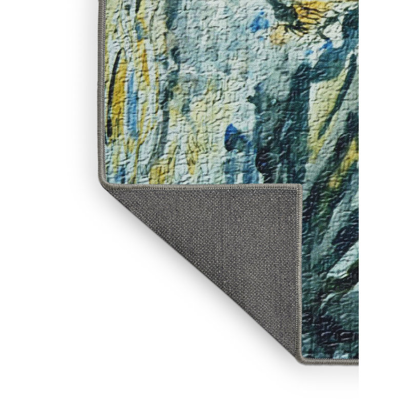Tapis bleu area tigers, Rectangle 2 pi x 4 pi