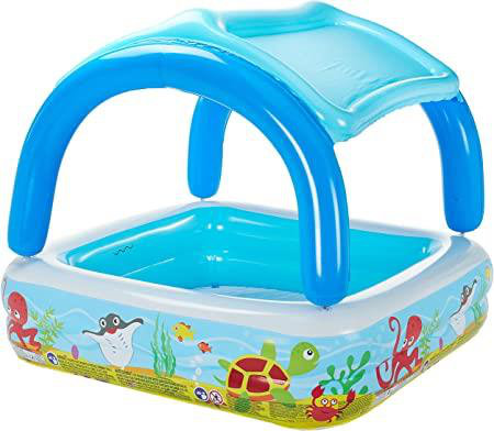 3.74 ft x 4.6 ft x 4.6 ft Plastic Kiddie Pool