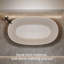 Baignoire de trempage autoportante 47 po, résine pierre à surface solide, blanc mat moderne avec trop-plein et bonde escamotable-122555152