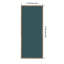 Tableau mural en tissu encadré, 17 x 41 cm, motif bleu sarcelle foncé-92387068