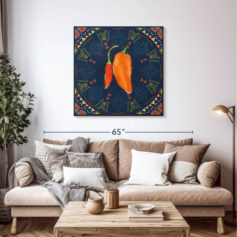 Yarlin Tex Mex Fiesta VI foncé, H 39 po x l 39 po