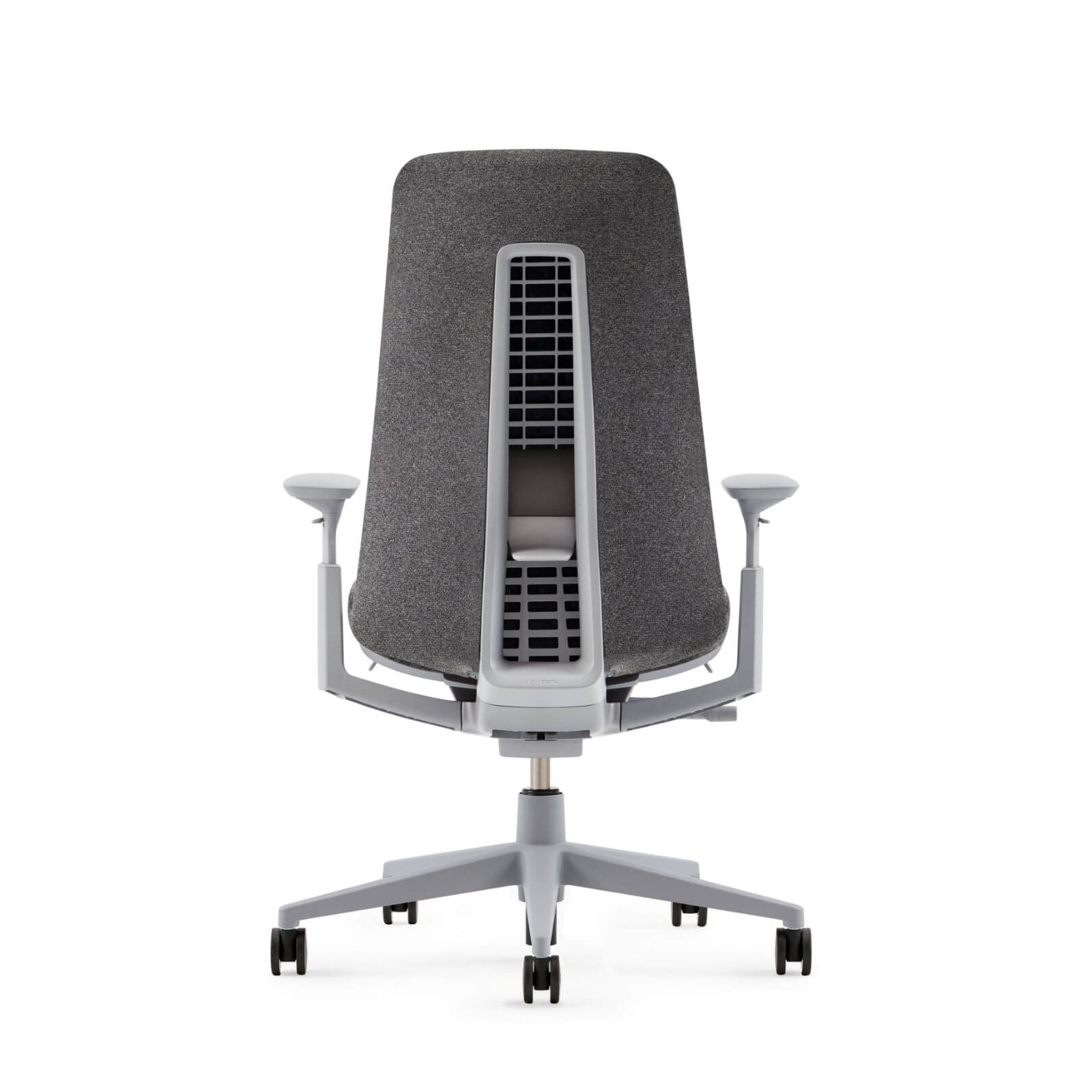 Haworth Fern Digital Knit Task Chair, Yes, Heathered Gray