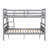 Gray Twin Over Full Bunk Bed With , Ensuring Bedroom In For A Secure And Serene-1642047720