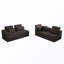 Canapé modulaire rembourré en L-63555407