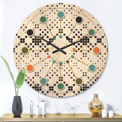 Horloge murale géométrique