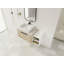 42 " Modern Design Float Bathroom Vanity With Ceramic Art Sink,  Flat Stone Slab And Small Storage Shelves,  Soft Closed Door,KD-Package-1390861624