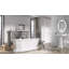 White Stone Courtez 506mm L x 610mm W White Ceramic Rectangular Sink with Overflow