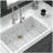 33x22" White granite composite Drop-in kitchen sink