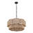23.2" 6-Light Scalloped Rope Drum Chandelier-1664452977-1664452983