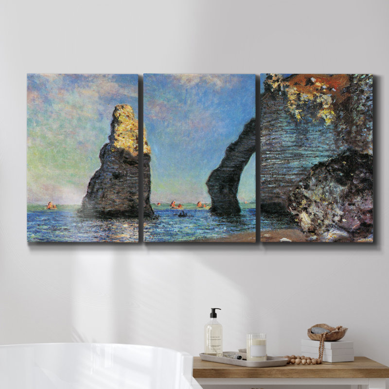 Barnyard, croquis au crayon II sur toile, 3 pièces, H 27 po x l 54 po x P 2 po