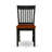 5 Piece Dining Set Includes a Round Dining Room Table with Pedestal and 4 Wood Seat Chairs, 36x36 Inch, Black & Cherry-1629931927-1692294139-1692294137