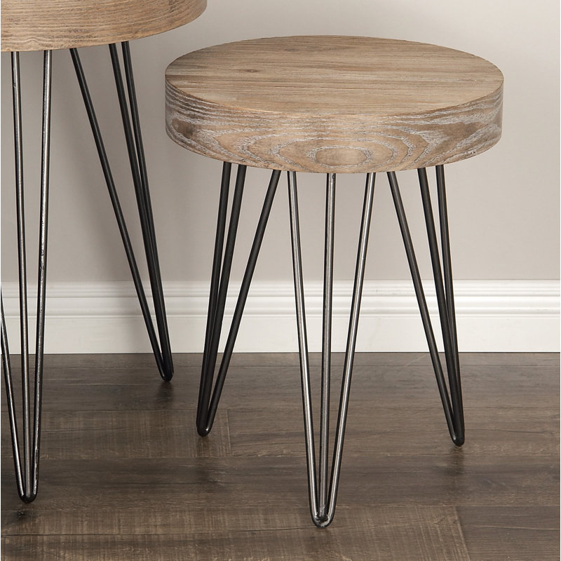 Table d'appoint en bois brun Clearfield