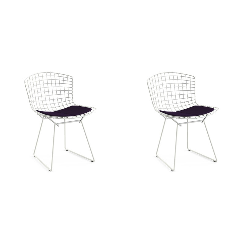 Chaise d'appoint de salle à manger avec coussin Mirami, Noir