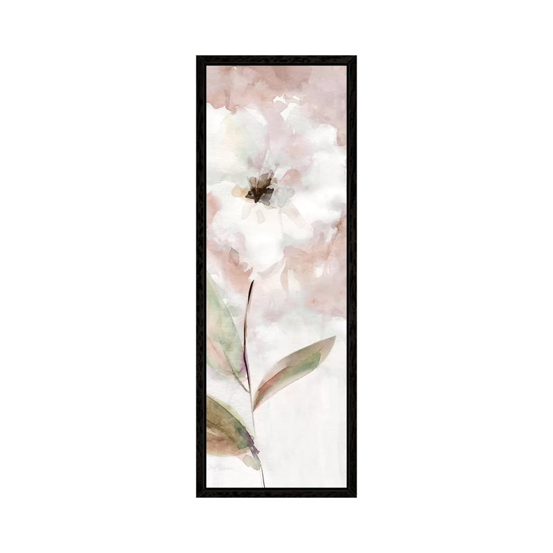 Summer Bloom I by Carol Robinson - Panoramic Print on Canvas, Black Framed, 30.48 cm H x 91.44 cm W