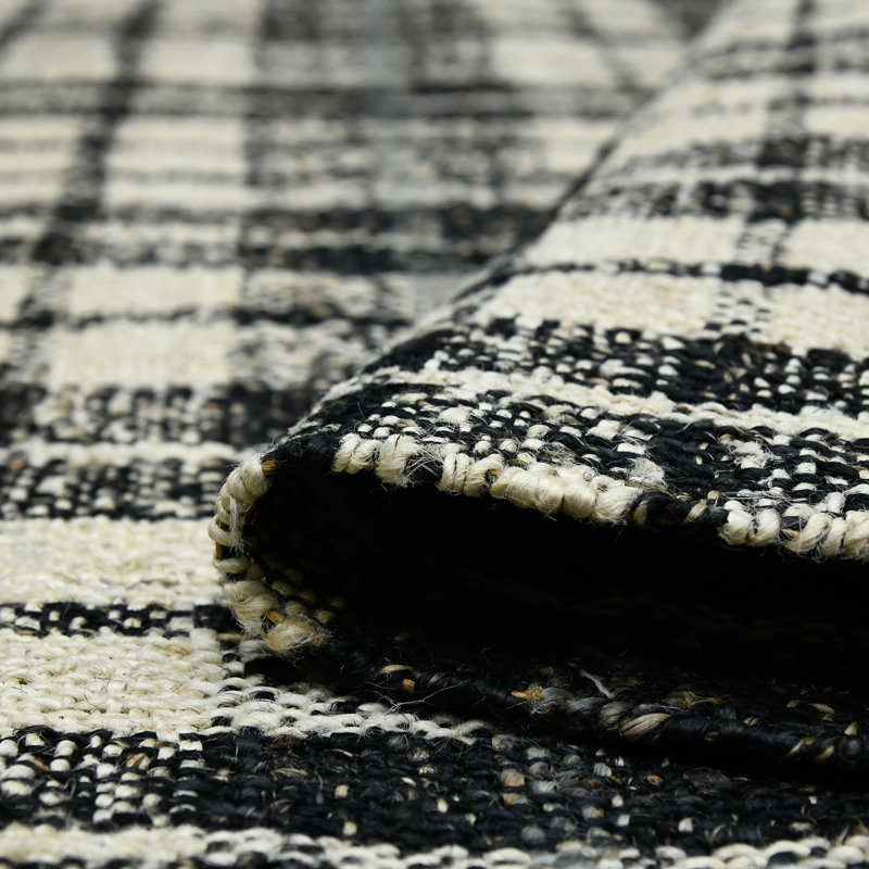 Oshagan Plaid Indoor Rug, Rectangle 2' x 3'