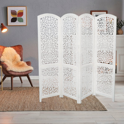 Birchanger 175Cm W x 180Cm H 4 - Panel Room Divider
