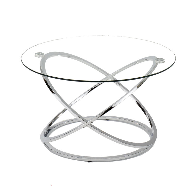 Rhiannon Open Coffee Table, Chrome
