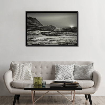 «Sundown over the Ocean Rocks» par Don Schwartz, reproduction de photo sur toile tendue