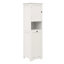 Un trieur de linge blanc - armoire basculante, E1, peinture, capacité de 60 lb, économiseur d'espace, armoire facile à assembler, une porte, compartiment, finition peinte, économie de charge, assemblage simple et rapide