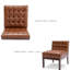 Chaise d'appoint Mid-Century moderne pour le salon, chaise d'appoint rembourrée