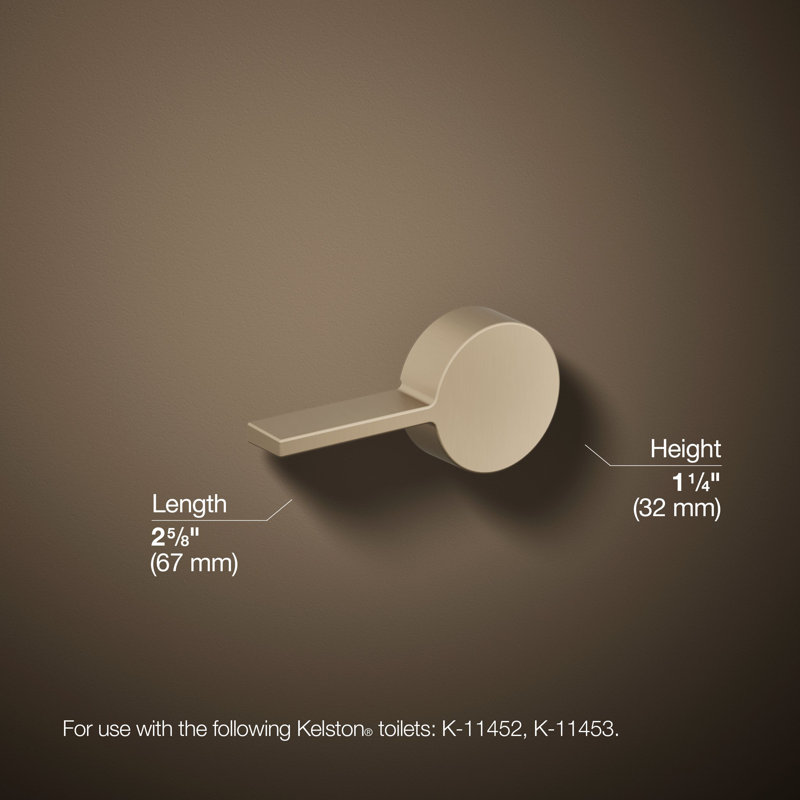 Kelston Left-Hand Trip Lever, Bronze brossé vibrant