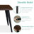Hozel 63" Rectangular Dining Table Set with 4 Upholstered Chairs for Dining Room Comfort and Style-661209048-661209051