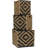 Botswana 3-Piece Two-Tone Woven Seagrass Nesting Basket Set with Metal Frame