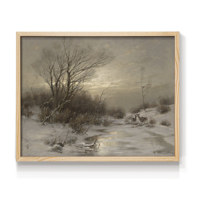 Paysages rétro-CCXIV - reproduction encadrée, H 11 po x l 14 po, Naturel