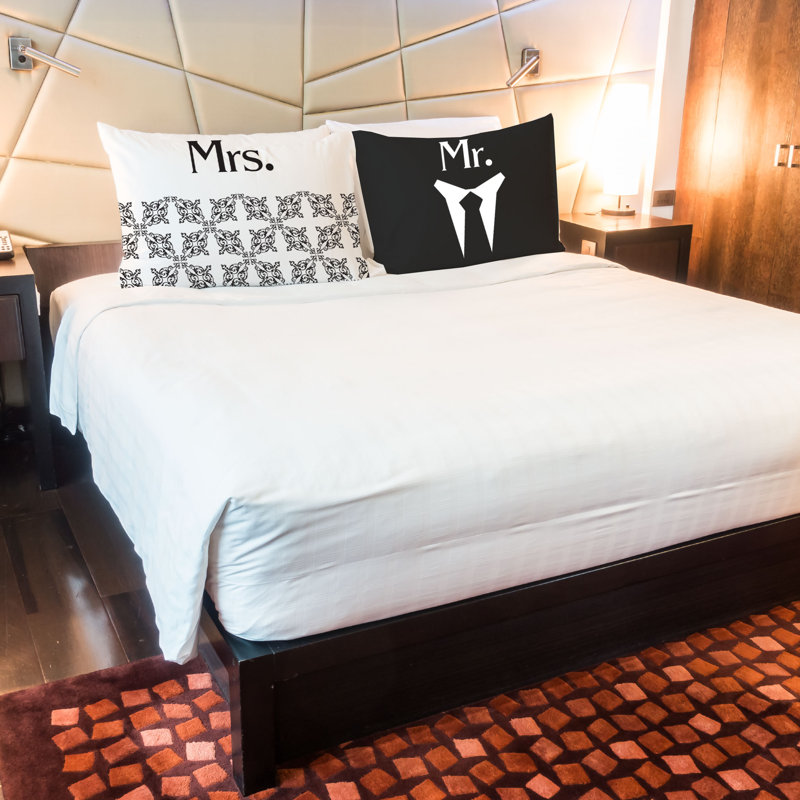  Newlywed Mr. and Mrs Pillow Case Set