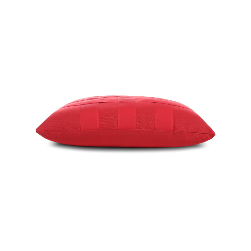 Basketweave Outdoor Square Sunbrella® Pillow Cover & Insert, Red