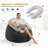  45" U-Shaped Pillow Bean Bag Chair For Adults And Kids Beanbag Chair With Washable Cover Gray-1256839954