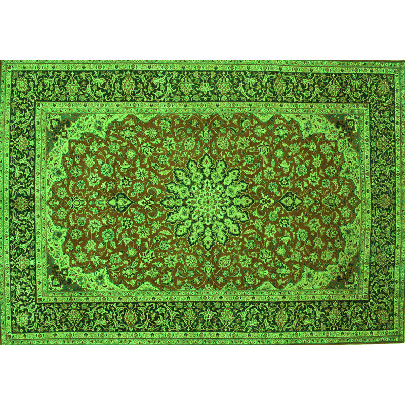 Mccarey Performance Oriental Indoor Rug, Rectangle 5' x 7'