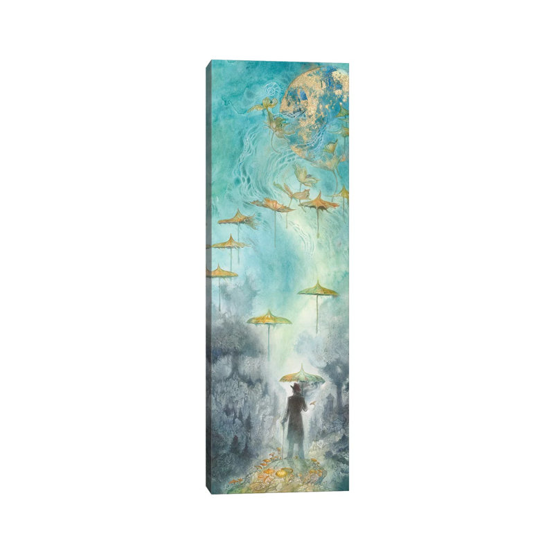 As The World Turns II by Stephanie Law - Panoramic Painting on Canvas, 152.4cm H x 50.8cm W x 1.91cm D, Wrapped Canvas