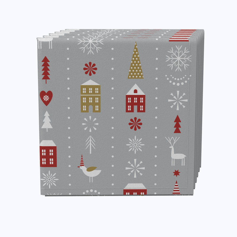Emmaclaire Cotton Abstract Square Napkin
