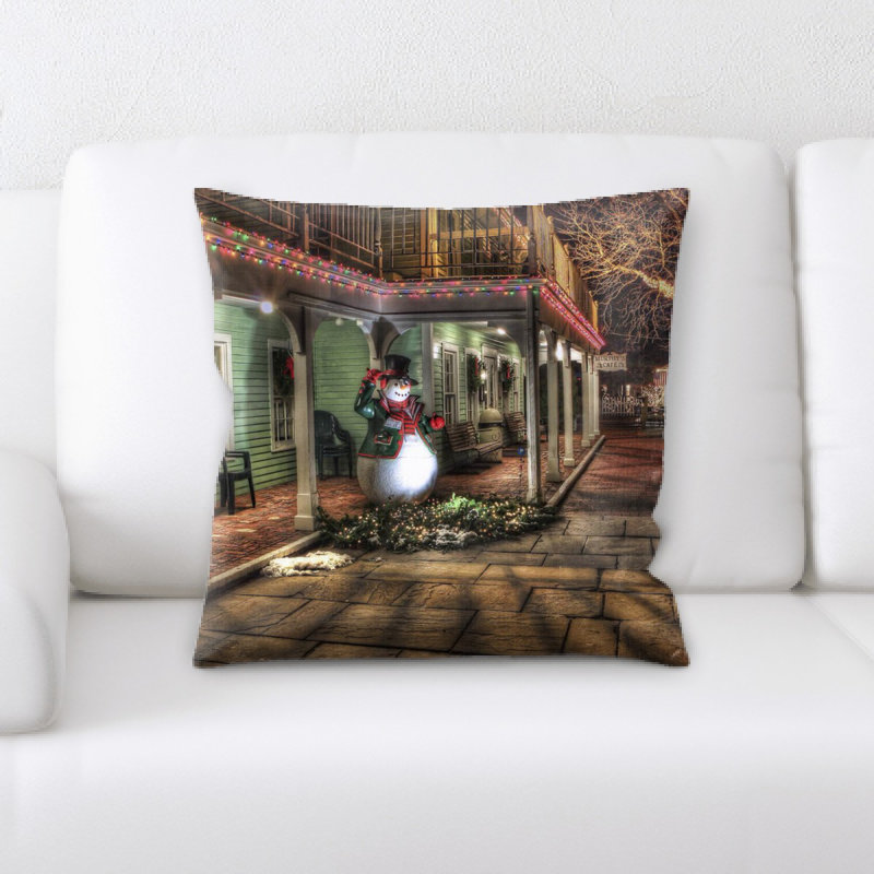 Coussin bonhomme de neige