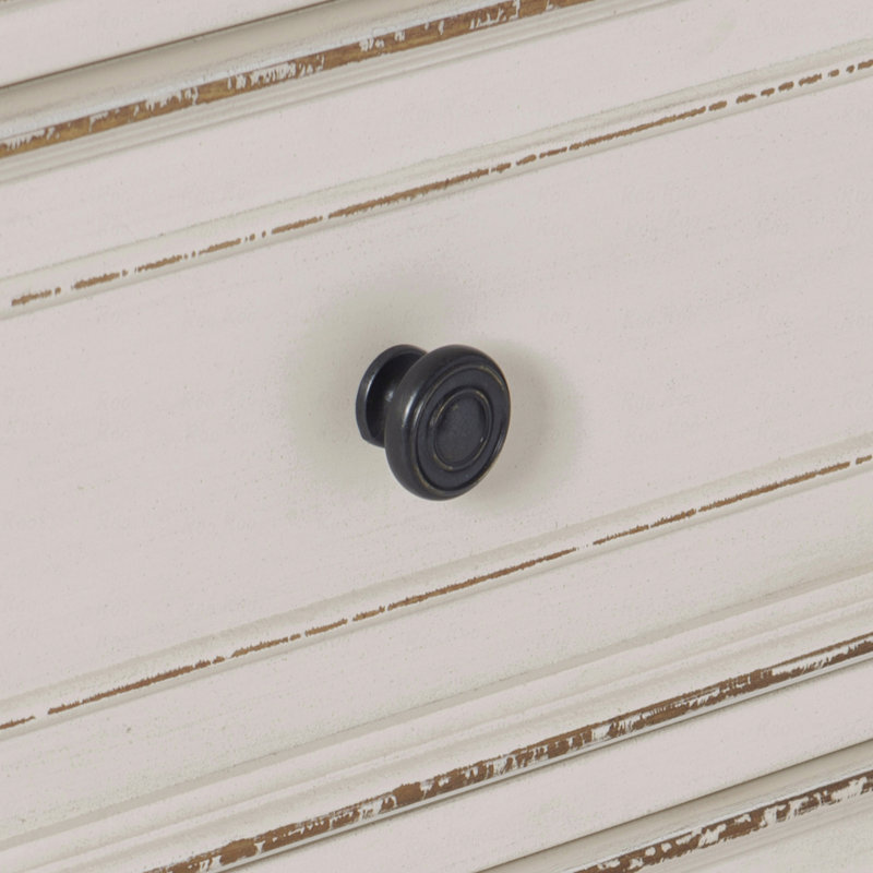 Finition blanc antique et finition brun-gris