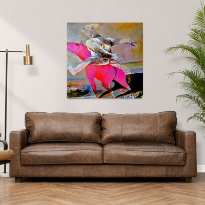 Art mural abstrait cheval surréel abstrait