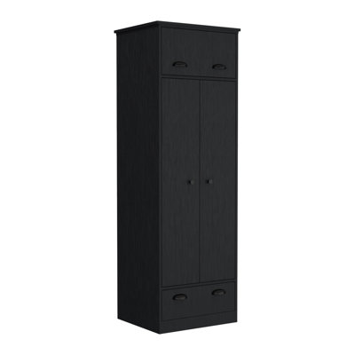 Armoire Falkland avec 1 tiroir et 1 tiroir à charnière avec poignées
