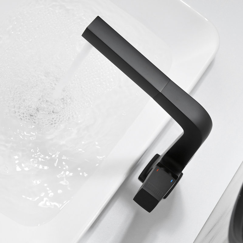 Robinets de lavabo de salle de bain en laiton massif avec douchette rétractable, hauteur réglable pour robinet de lavabo à rinçage gratuit