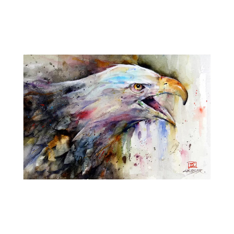 Eagle by Dean Crouser - Wrapped Canvas Painting, 66.04 cm H x 45.72 cm W x 3.175 cm D