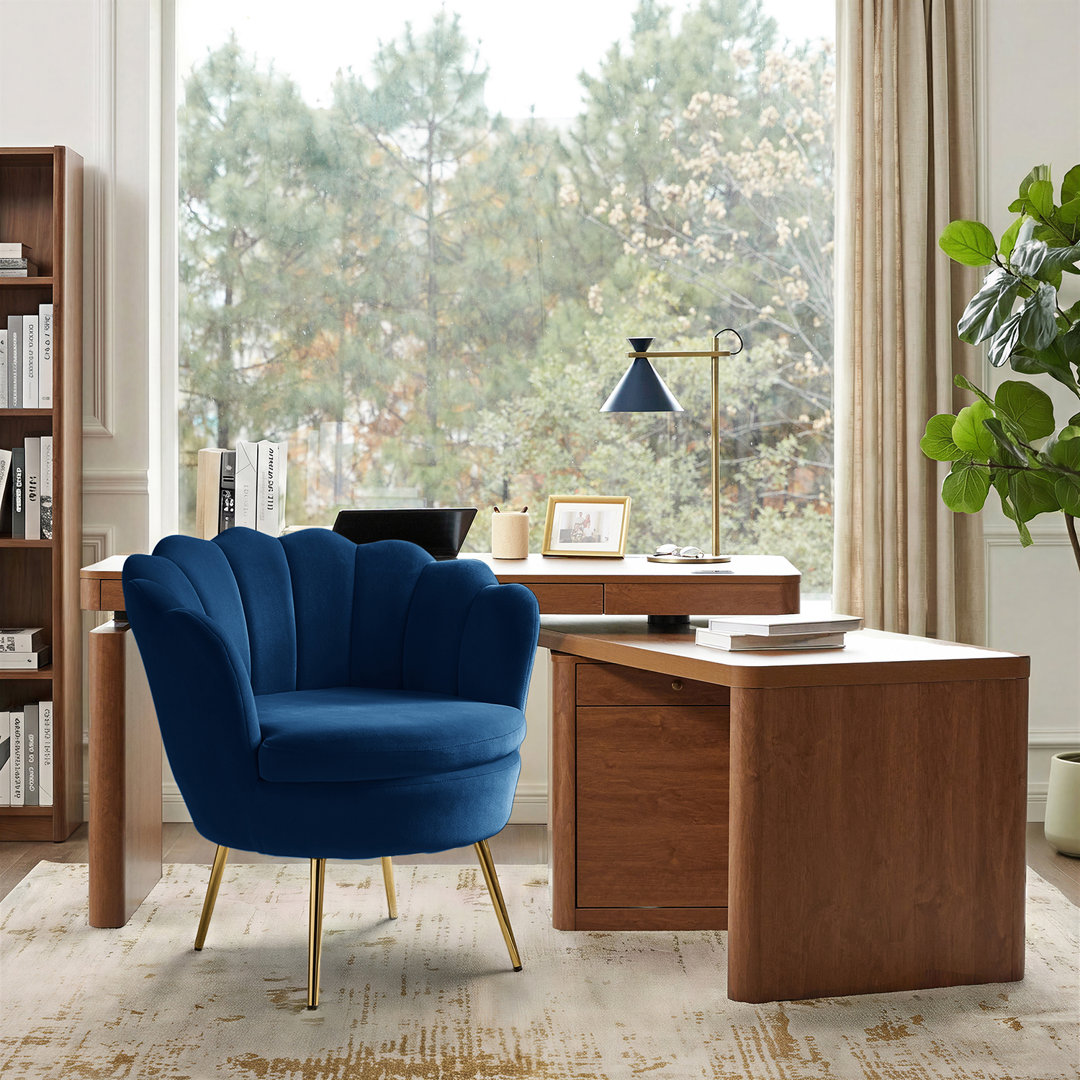 Hendrix Velvet Accent Chair Etta Avenue™ Upholstery 