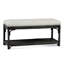 Summer Retreat Wicker Shelf Storage Bench-71425198-86505832