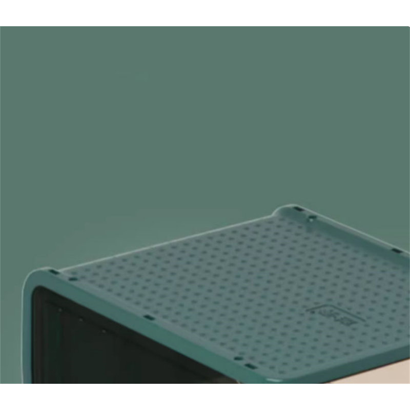 Shoe Box Storage Box Transparent Thickened(5 Pack), Green