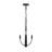 Jheni Three-Light Matte Black Chandelier-127380294-130774068