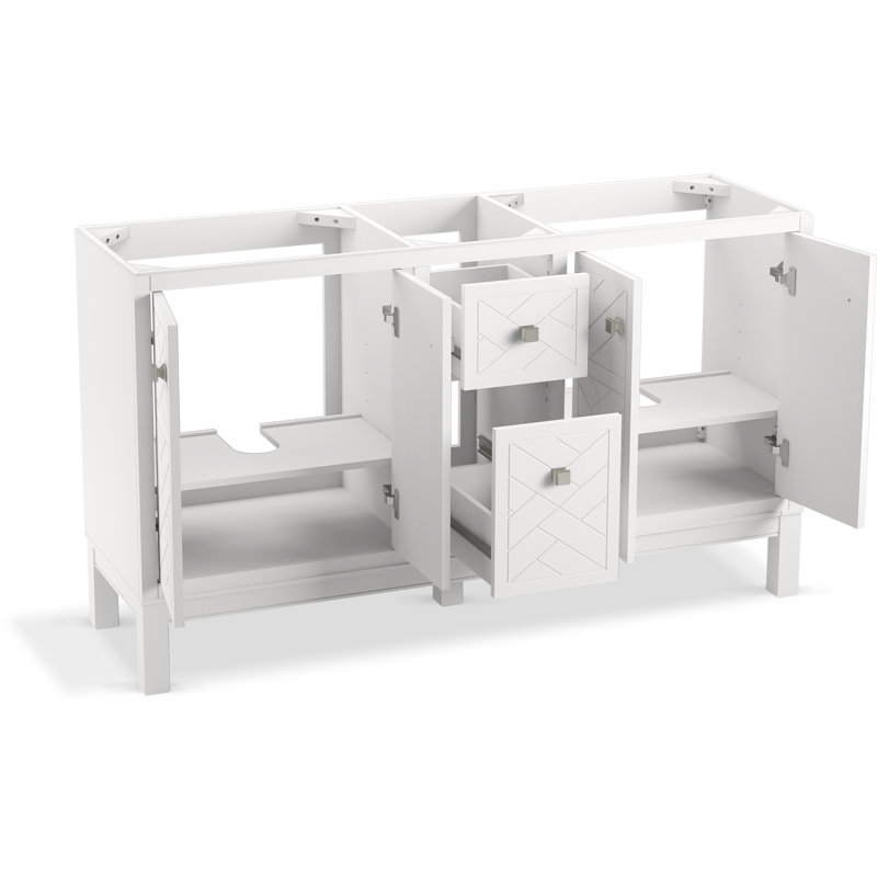 Ensemble de meuble-lavabo 60 po Beauxline, Blanc