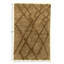 Hand Knotted Abstract Area Rug in Brown