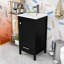 Meuble-lavabo avec lavabo en céramique, tiroir et porte-211953879