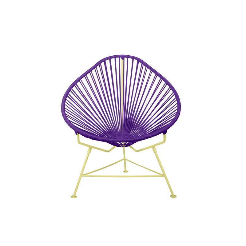Chaise de jardin, Mauve / Jaune